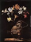 Famous Flowers Paintings - Flowers in a Flask
